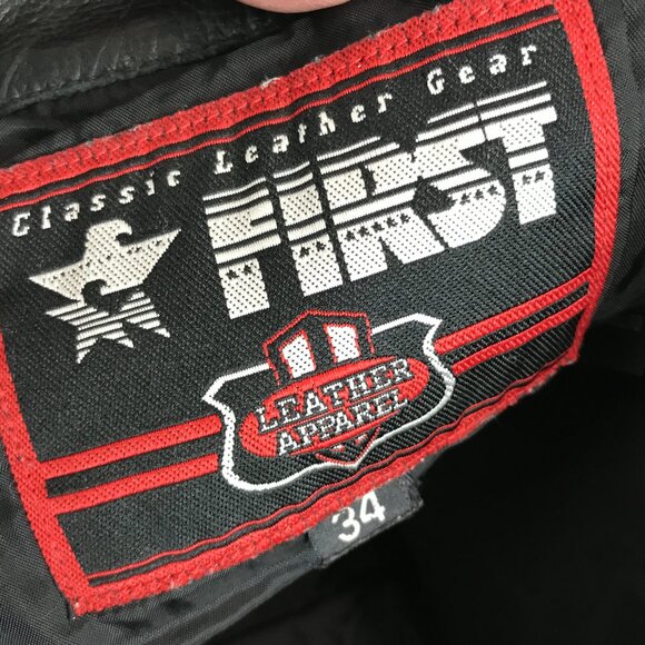 Mens Classic Leather Gear, black leather Pants Size 34 - Picture 7 of 8